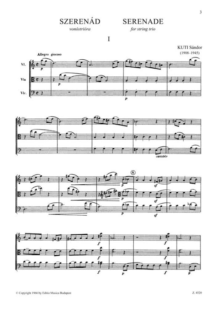 Serenade for String Trio